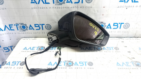 Right side mirror assembly Volkswagen ID.4 23 6+2 pins, black LC9X, turn signal, backlight, heating, BSM,