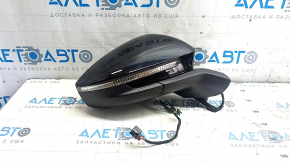 Right side mirror assembly Volkswagen ID.4 23 6+2 pins, black LC9X, turn signal, backlight, heating, BSM,