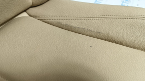 Driver's seat upholstery for BMW 3 F30 12-18, beige leather, heated, Sport, needs cleaning, cracked leather