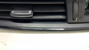 Nissan Rogue 17-19 front panel central air vent deflector, gloss black, coating bulged