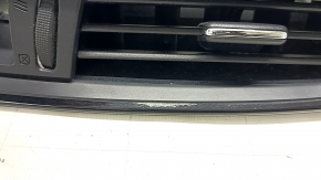 Nissan Rogue 17-19 front panel central air vent deflector, gloss black, coating bulged
