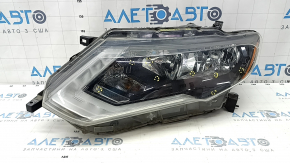 Nissan Rogue 17-20 halogen front left headlight, no mount, broken mount