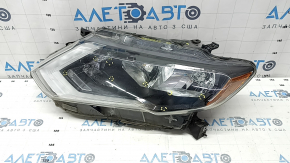 Nissan Rogue 17-20 halogen front left headlight, no mount, broken mount