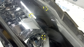Nissan Rogue 17-20 halogen front left headlight, no mount, broken mount