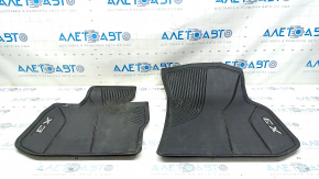 Set of floor mats for BMW X3 G01 18-21 rubber, black, X3