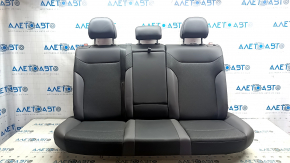 Rear seat row 2 Volkswagen ID.4 23-25 black and gray leather, perforated
