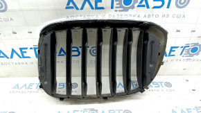 Right radiator grill BMW X3 G01 18-21 nostril, chrome frame + gray grille, bumpers, sand