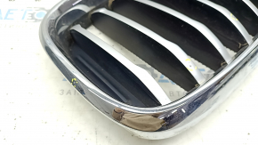 Right radiator grill BMW X3 G01 18-21 nostril, chrome frame + gray grille, bumpers, sand