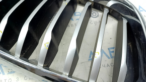 Right radiator grill BMW X3 G01 18-21 nostril, chrome frame + gray grille, bumpers, sand