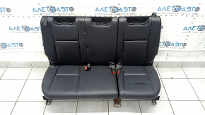 Rear seat, 3rd row, Toyota Highlander 17-17, black leather, brown stitching, dry-cleanable, dents, water contact