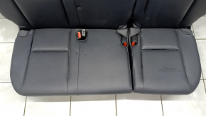 Rear seat, 3rd row, Toyota Highlander 17-17, black leather, brown stitching, dry-cleanable, dents, water contact