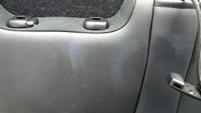 Rear seat, 3rd row, Toyota Highlander 17-17, black leather, brown stitching, dry-cleanable, dents, water contact