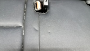 Rear seat, 3rd row, Toyota Highlander 17-17, black leather, brown stitching, dry-cleanable, dents, water contact