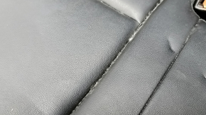 Rear seat, 3rd row, Toyota Highlander 17-17, black leather, brown stitching, dry-cleanable, dents, water contact