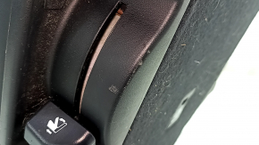 Rear seats, 2nd row, left, Toyota Highlander 14-19, black leather, separate, brown stitching, needs cleaning, dents, contact with water, scratches on the lining