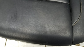 Rear seats, 2nd row, right, Toyota Highlander 14-19, black leather, separate, brown stitching, needs cleaning, dents, contact with water, scratches on the lining