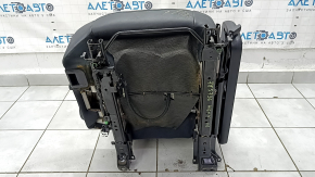 Rear seats, 2nd row, right, Toyota Highlander 14-19, black leather, separate, brown stitching, needs cleaning, dents, contact with water, scratches on the lining