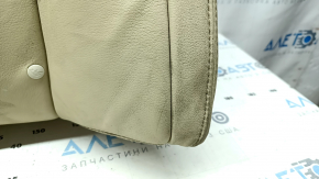 Rear seat, 2nd row, upper part, Toyota Avalon 13-15, without airbag, beige leather, with armrest, scratch, needs cleaning
