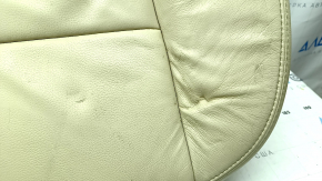 Rear seat, 2nd row, lower part, Toyota Avalon 13-15, beige leather, dented leather, needs cleaning