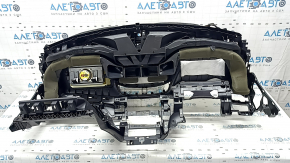 Nissan Rogue 14-20 black dashboard with airbag, rusty squib