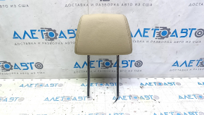Front right headrest BMW X3 F25 11-17 beige leather, chip torn off, leather dented