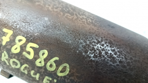 The exhaust pipe, middle section with a catalytic converter, is rusty on a 16-20 Nissan Rogue.