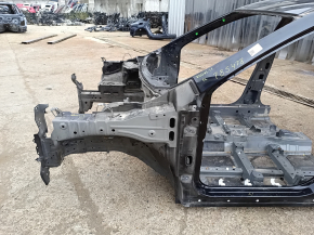 Front left quarter panel of a 14-20 Nissan Rogue on the body, black, bumper on the threshold