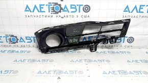 Right fog light grille frame for BMW 3 F30 16-18, partially open, with chrome molding, sand, bumps