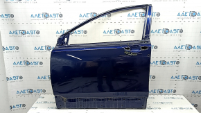 Bare front left door Honda CRV 17-22 blue B-588P, bumper, dents