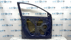 Bare front left door Honda CRV 17-22 blue B-588P, bumper, dents