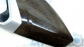 BMW X3 G01 18-21 black front panel center trim, dark oak Perlglanz Chrom wood insert, scratches