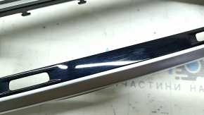 BMW X3 G01 18-21 black front panel center trim, dark oak Perlglanz Chrom wood insert, scratches