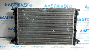 Audi Q5 80A 18-24V 2.0T MHEV water cooling radiator with bent honeycombs