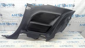 Rear row trim right Dodge Challenger 15-19 black, armrest leather, scratches