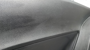 Rear row trim right Dodge Challenger 15-19 black, armrest leather, scratches