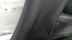 Rear row trim right Dodge Challenger 15-19 black, armrest leather, scratches