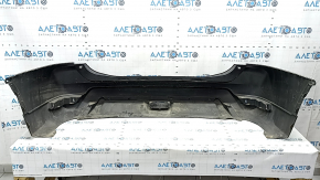 Bare rear bumper Nissan Rogue 17-20 black, scratches, dents, crack in the mount