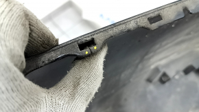 Bare rear bumper Nissan Rogue 17-20 black, scratches, dents, crack in the mount
