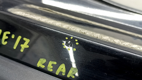 Bare rear bumper Nissan Rogue 17-20 black, scratches, dents, crack in the mount