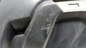Bare rear bumper Nissan Rogue 17-20 black, scratches, dents, crack in the mount