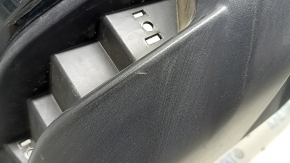 Bare rear bumper Nissan Rogue 17-20 black, scratches, dents, crack in the mount