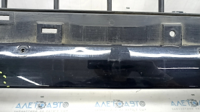 Bare front bumper Nissan Rogue 17-20 black, cracks, dents, pinched, scratches, sand