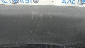 Bare front bumper Nissan Rogue 17-20 black, cracks, dents, pinched, scratches, sand