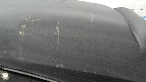 Bare front bumper Nissan Rogue 17-20 black, cracks, dents, pinched, scratches, sand