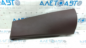 Left rear seat side trim for BMW X3 G01 18-21 leather, brown Vernasca Mokka