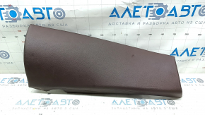 Right rear seat side trim for BMW X3 G01 18-21 leather, brown Vernasca Mokka, leather creases