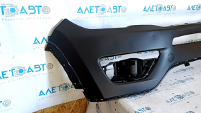 Jeep Compass 17-21 front bare bumper, upper part with plug, dented, bump