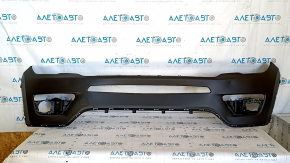 Jeep Compass 17-21 front bare bumper, upper part with plug, dented, bump