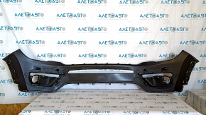 Jeep Compass 17-21 front bare bumper, upper part with plug, dented, bump