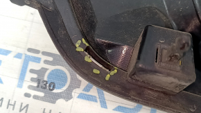 Nissan Rogue 16-17 radiator grille without camera, without radar, broken fasteners, cracks, bumps, sand